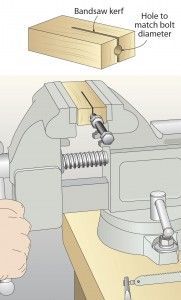 Fixture for Cutting Off Bolts